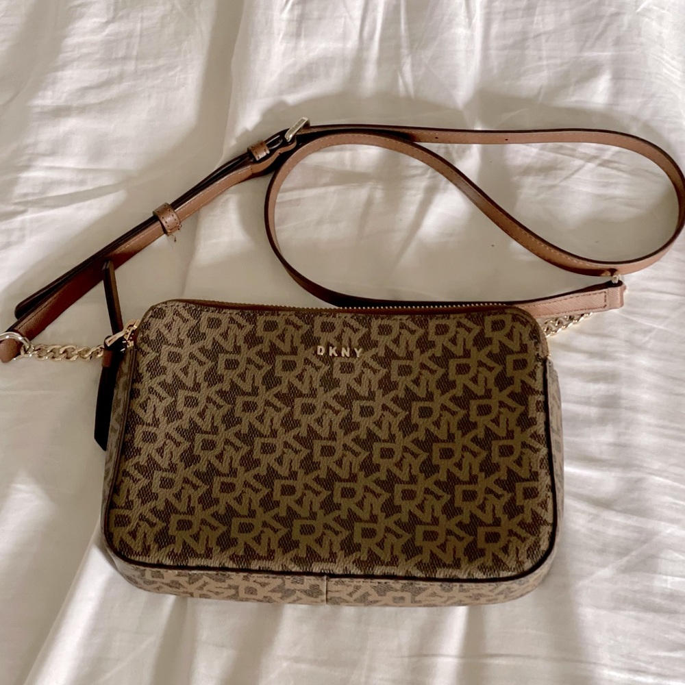 DKNY Veronica Double Zip Cross Body Bag